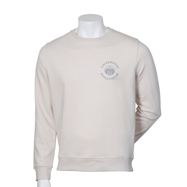 Weißes Sweatshirt mit Bio-Baumwolle